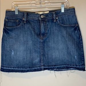 Gap size 12 denim mini skirt